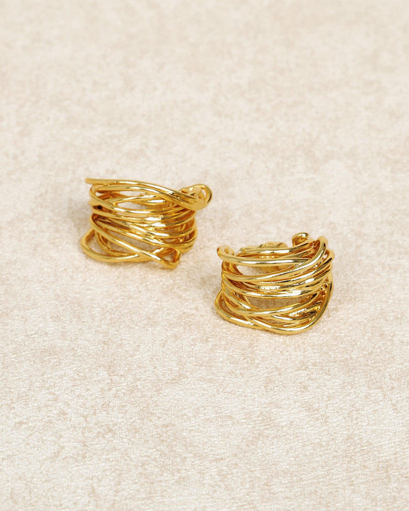 Gold-Plated Earrings Earrings - RIHOAS