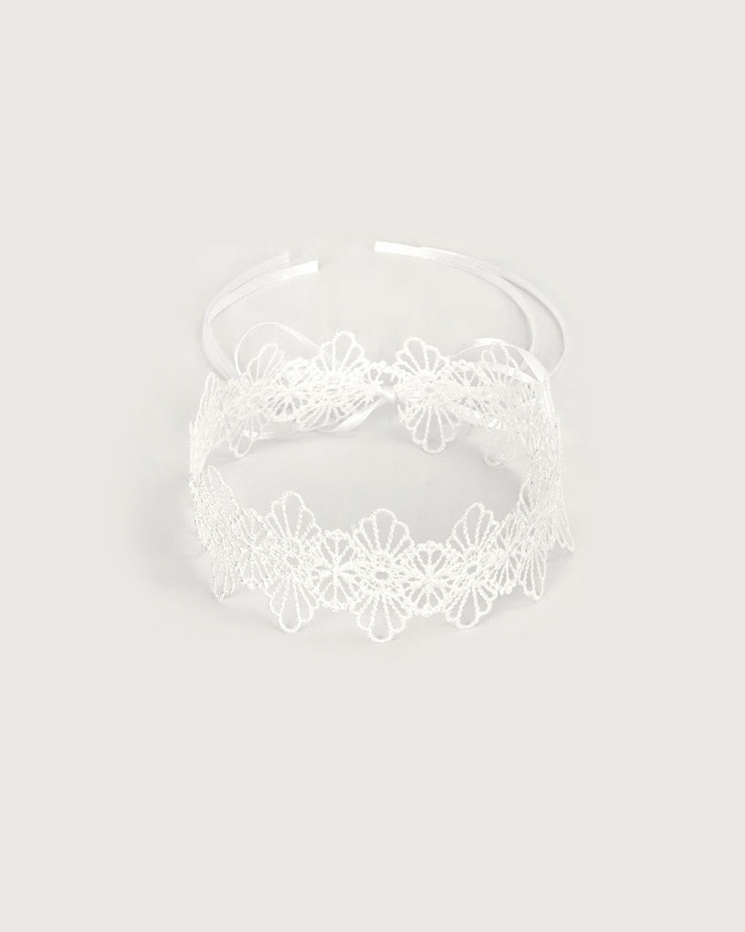 The White Lace Tie Choker White Chokers - RIHOAS