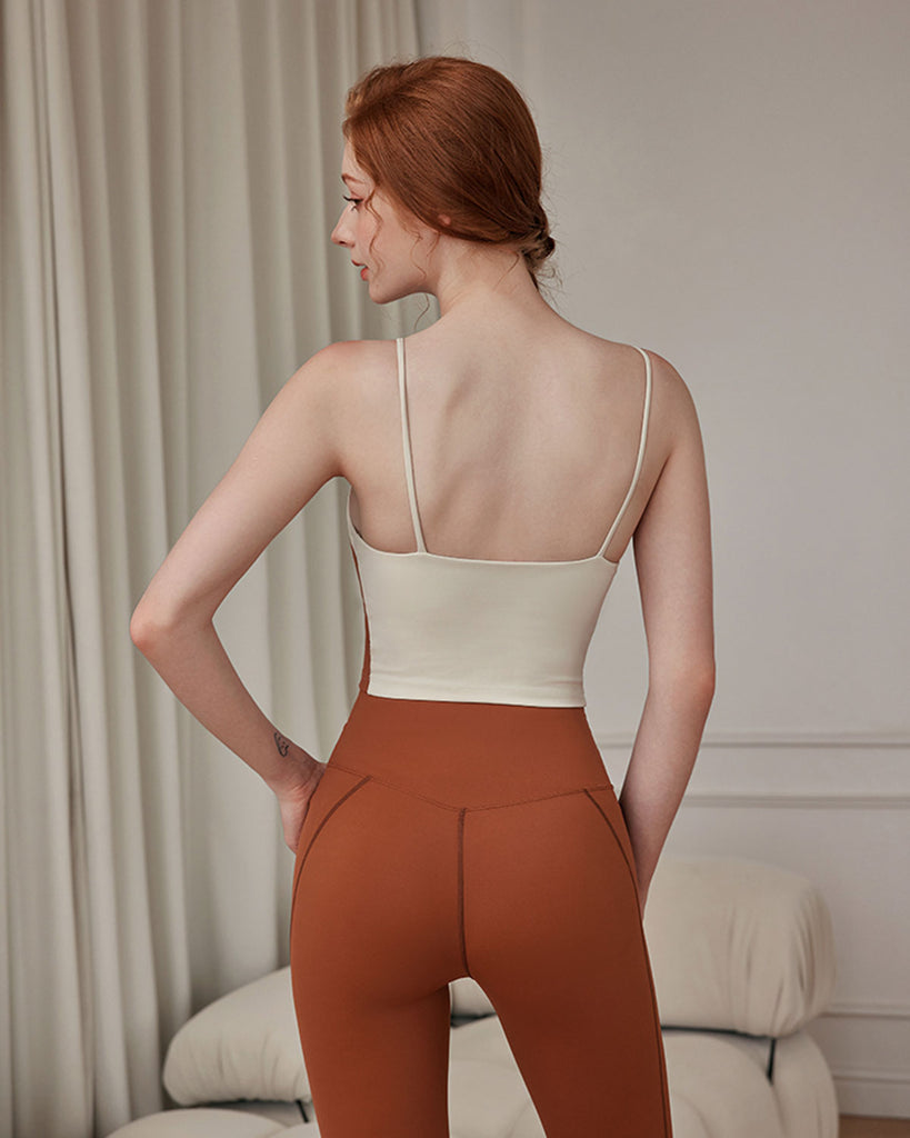 Brown Contrast Camis