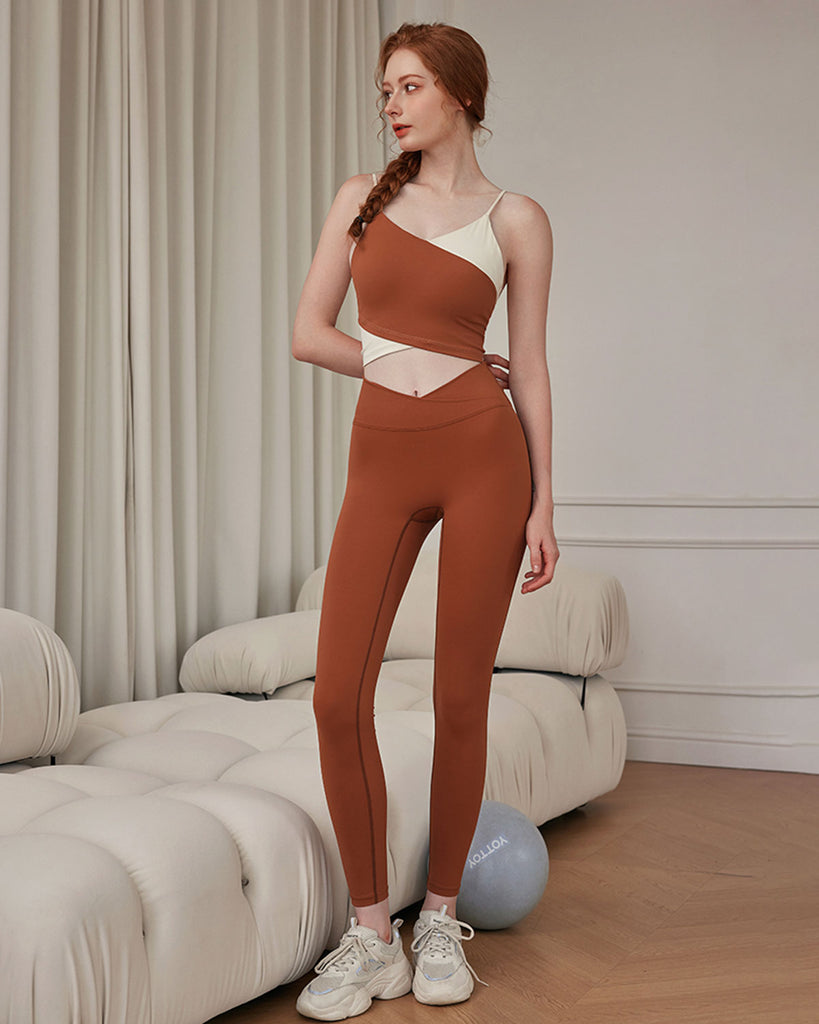 Brown Contrast Camis