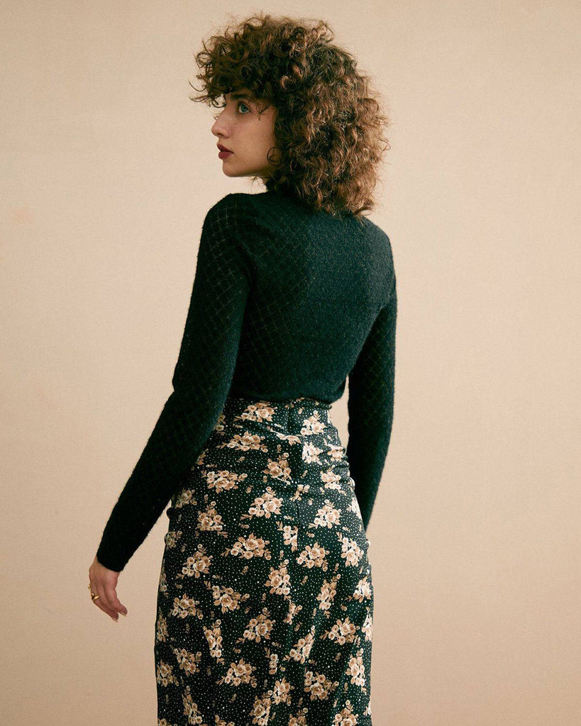 The Floral See-Through Knitwear - RIHOAS