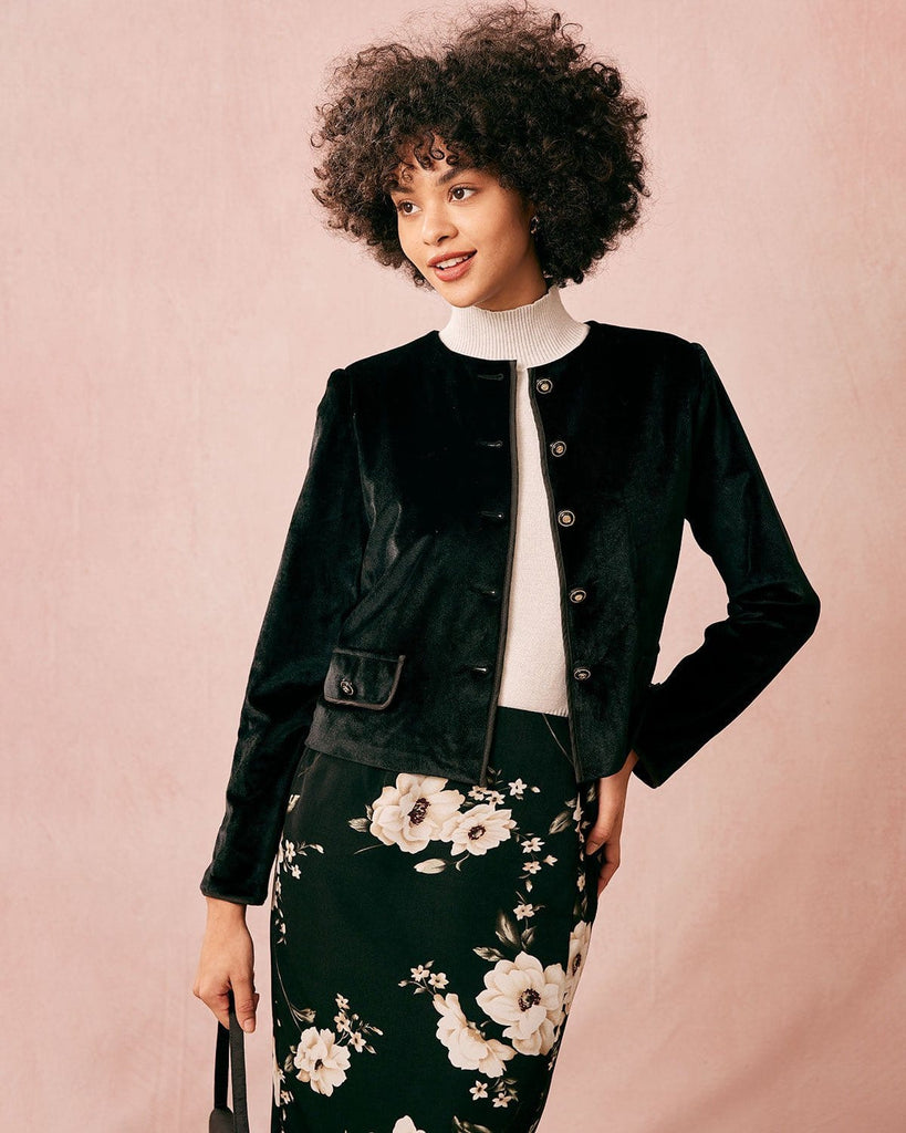 The Velvet Patchwork Lace Jacket Outerwear - RIHOAS